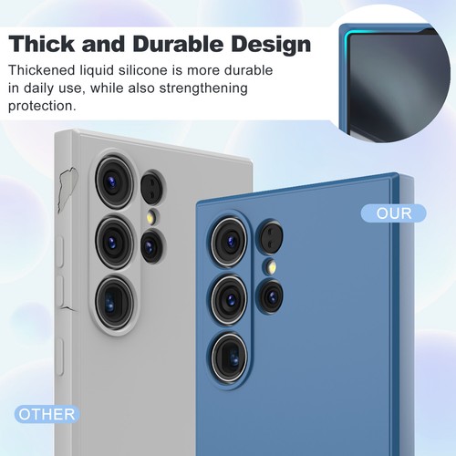 Für Samsung Galaxy S24/S24+/S24 Ultra Flüssig Silikon Hülle Weich Slim Handy Cover - Bild 49 von 65