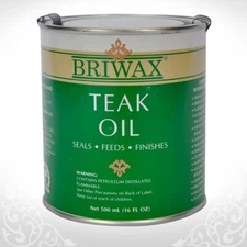 Briwax Teak Oil, Seals, Feeds, Finishes (16 Oz. / 500 ML)