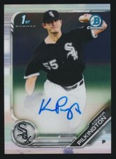 KONNOR PILKINGTON 2019 BOWMAN CHROME PROSPECT AUTO ROOKIE CARD RC *WHITE SOX*