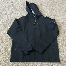 EVLV Men’s Onyx Black Zip Up Hoodie Size L
