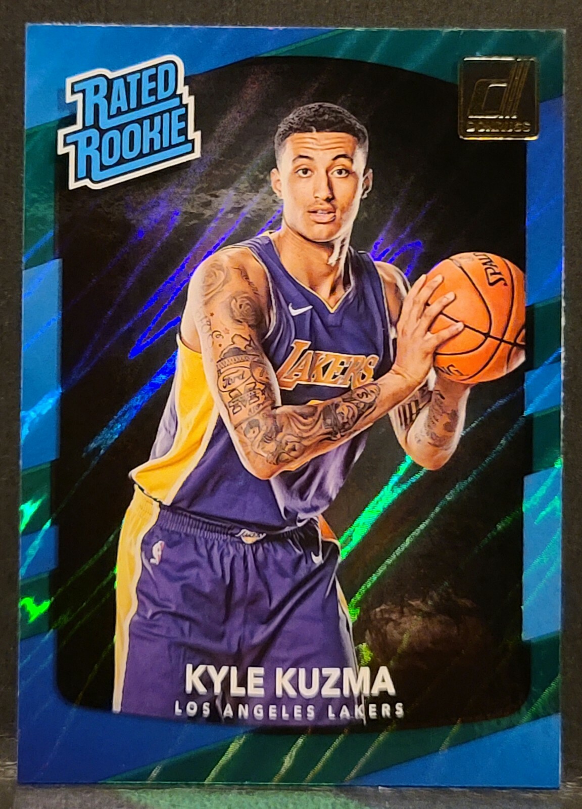 2017-18 Donruss Rated Rookie Green Flood Kyle Kuzma RC #174 SP