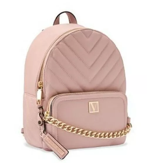 THE VICTORIA'S SECRET SMALL BACKPACK SIGNATURE ORCHID BLUSH BACKPACK NWT  $78.00