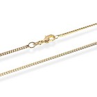 Panzerkette Königskette Collier Halskette Vergoldet mit 18k 750 Gelb Gold Massiv