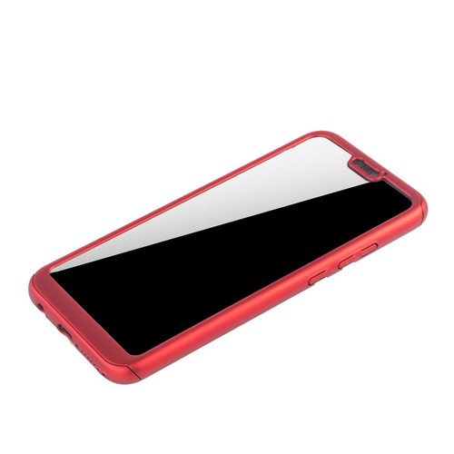 Etui Komórka Ochrona do Huawei P20 Lite Full Case Cover Ochrona wyświetlacza Bumper Czerwone - Zdjęcie 4 z 4