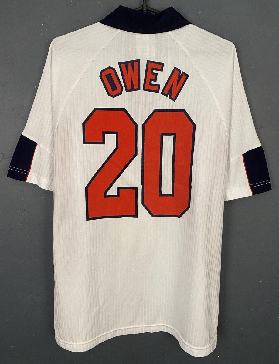 MICHAEL OWEN MENS ENGLAND NATIONAL 1997/1998 SOCCER FOOTBALL SHIRT