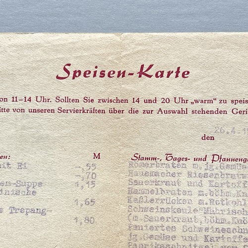 VTG Lichtenhainer Wasserfall HOTEL RESTAURANT MENU Germany WATERFALL OLD CAR ART - Picture 7 of 18