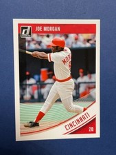 Joe Morgan ~ 2018 Panini / Donruss #92   Cincinnati Reds ~ Free Ship