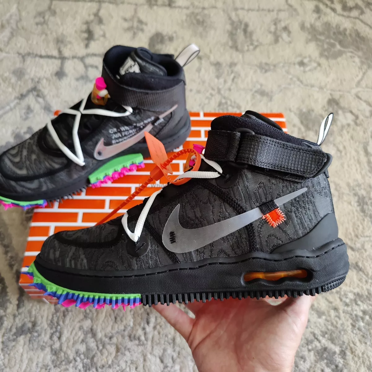Air force 1 off white black ebay top