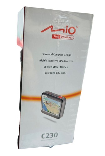 Mio Digi Walker Portable GPS Navigation System w/Text To Speech C230 NEW Sealed - Picture 4 of 6
