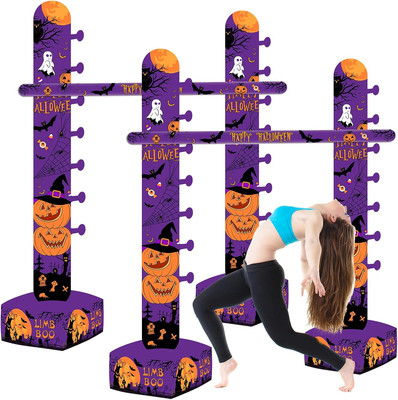 2 Pack Halloween Inflatable Limbo Party Game 59 in Spooky Pumpkin Indoor Outdoor