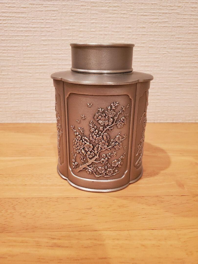 Royal Selangor Pewter Tea Caddy Canister Luxury Tin Tea Storage
