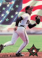 Jeff Blauser 1993 All Star Game Fleer Baseball Card #30