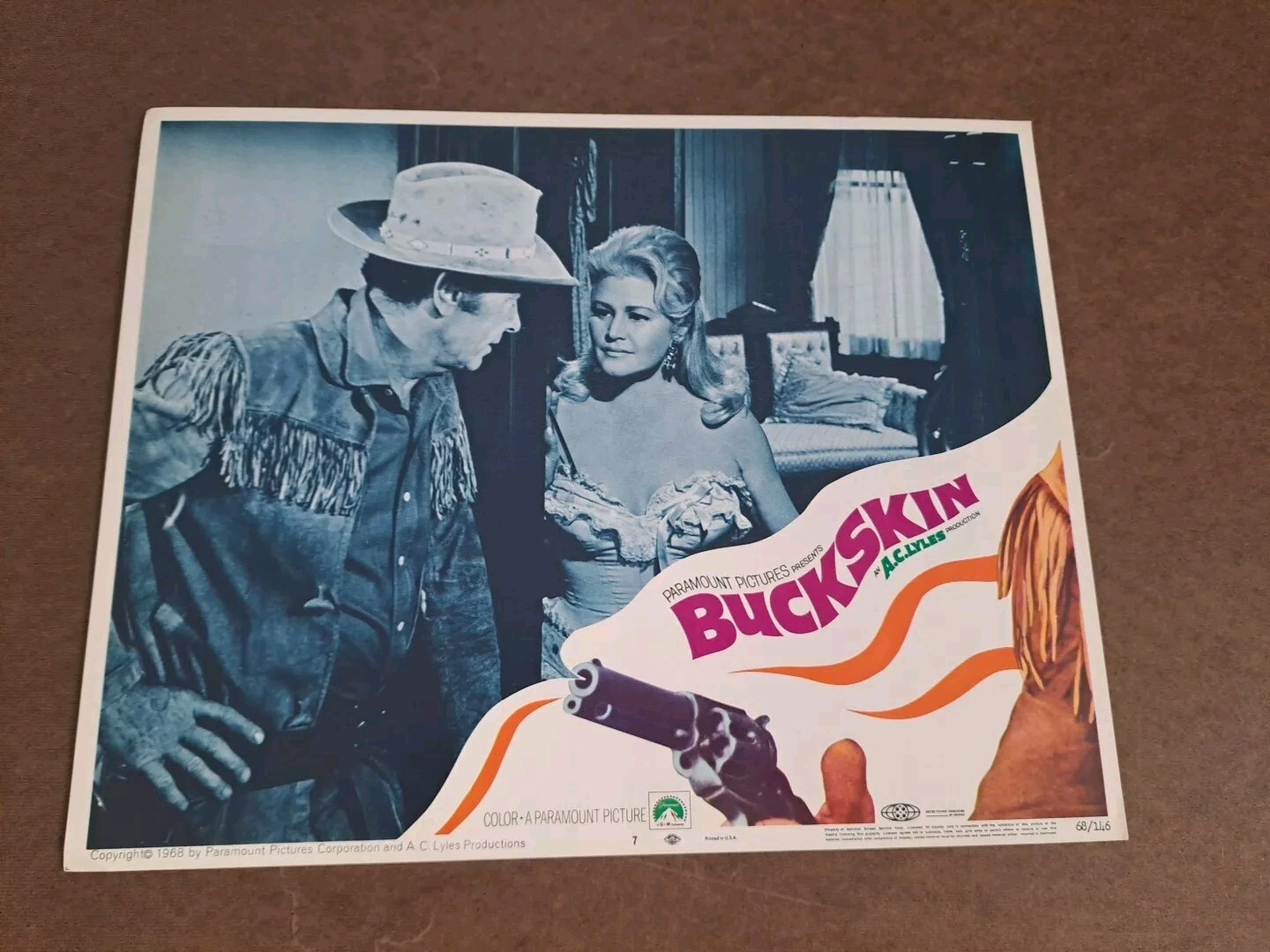 BUCKSKIN ORIGINAL LOBBY CARD SET 1968 BARRY SULLIVAN 11x14