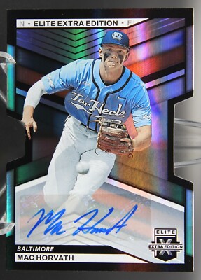 Mac Horvath - 2023 Elite Extra Edition 003/399 Signatures Die-Cut #56 Auto