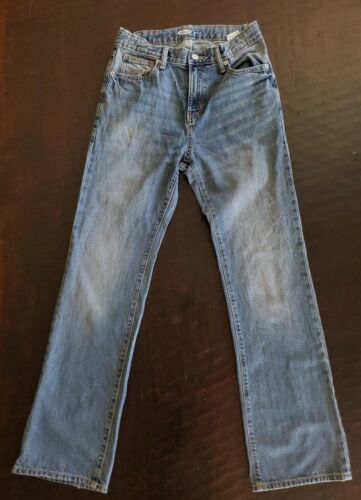 Old Navy Kids BootCut Jeans  Adjustable Waist Slightly Distressed Sz 16, 28 x 31 - Afbeelding 1 van 7