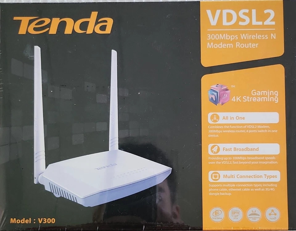 MODEM ROUTER WIRELESS MARCA TENDA