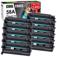 No Chip CF258A 58A Toner Cartridge For HP LaserJet Pro M404 M428fdw M428fdn Lot