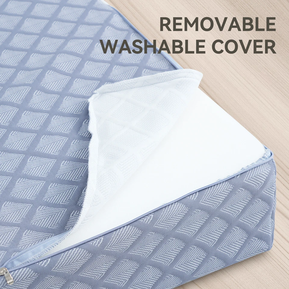 Full Size Sofa Couch Pat 5 inch Foldable Floor Futon Mattress w/ zipper Cover - Image 4 of 4