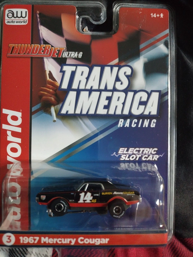 1967 Mercury Cougar AJ Foyt #14, Racing Auto World HO Slot - Foto 6