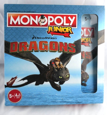 MONOPOLY JUNIOR - Drachenzähmen leicht gemacht DRAGONS  Spiel Hasbro vollständig