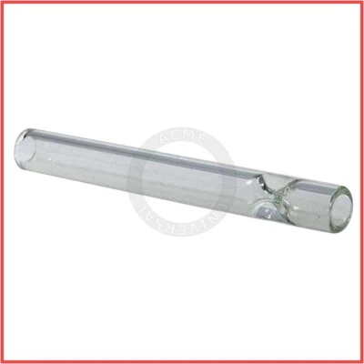 Clear Borosilicate Glass One Hitter, 10.5cm/4.1" [Chillum/Pipe/Smoking]