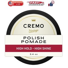 Polish Hair Pomade for Men, High Hold Shine, 3.4 oz