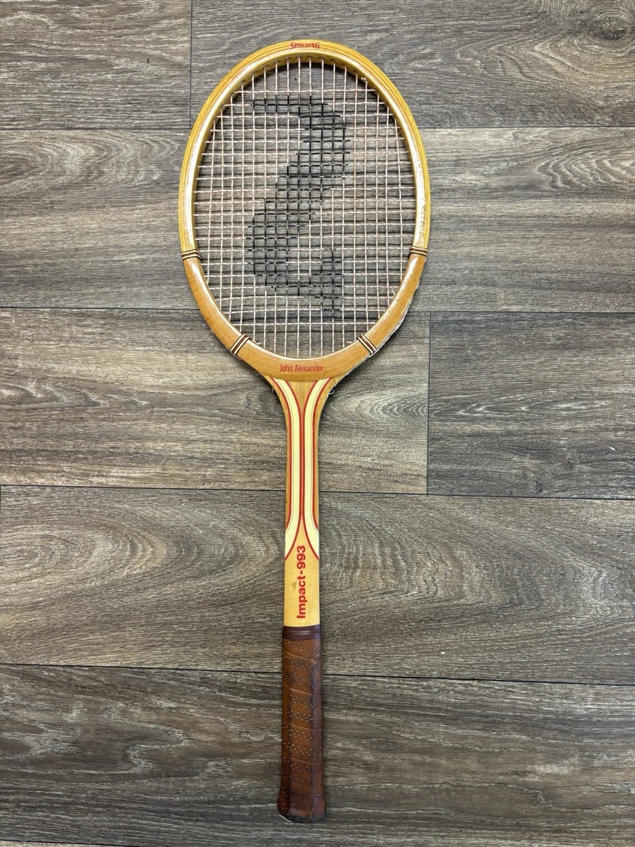 Raquette De Tennis Vintage En Bois Spalding Impact-652 – Rosie Casals, Fabriquée En Belgique