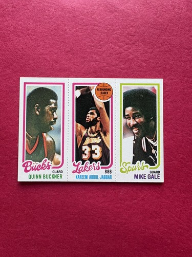 Quinn Buckner / Kareem Abdul-Jabbar / Mike Gale #133 / 147 / 207 1980 Topps card