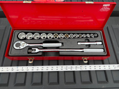 Stanley Proto 54122 18 Pc Fractional 1/2'' Drive Socket Set
