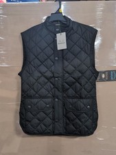 Barbour Mens Black Lowerdale Quilted Gilet Fu...