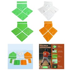 5 St&uuml;ck Baseball- und Softball-Bases aus Pitching-Gummi f&uuml;r Garten, Innen-