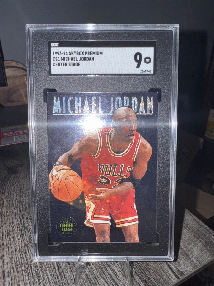 Skybox Premium #CS1 1993-94 Michael Jordan escenario central SGC 9 como nuevo vintage 🔥 Foto 2 de 4