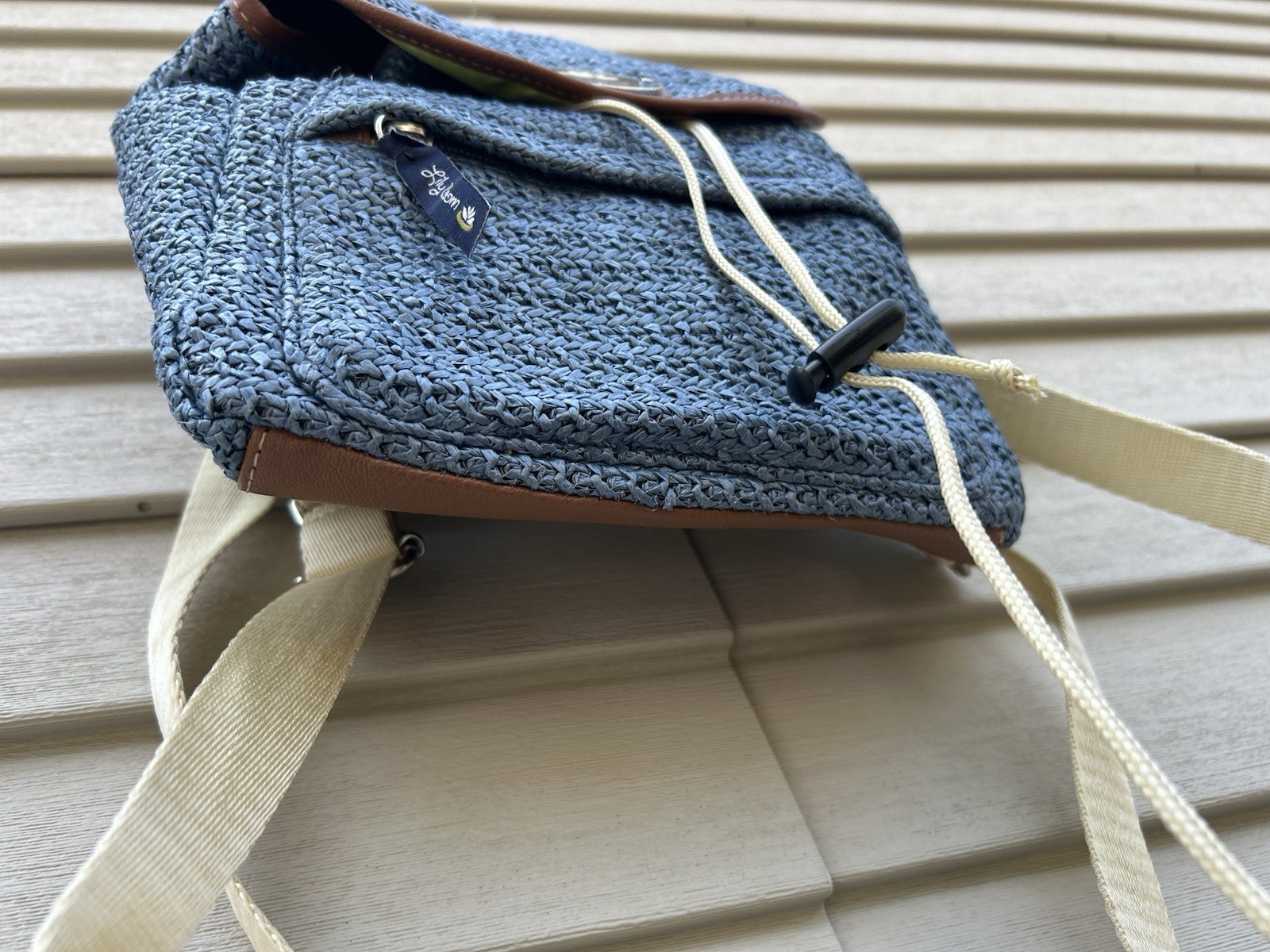 Lily Bloom Drawstring Backpack Blue - image 7