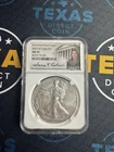 2023 W Burnished Silver Eagle NGC MS70 Anna Cabral Signature