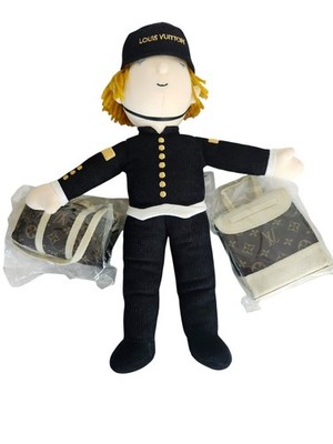 LOUIS VUITTON Bellboy Groom Plush Doll VIP Gift 2013 NWOB -W Dust