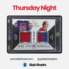 2014 ITG USED WAYNE GRETZKY/GUY LAFLEUR GAME USED MEMORABILIA DUAL PATCH /15