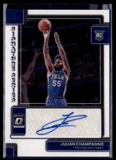 2022-23 Panini Donruss Optic Basketball Julian Champagnie 76ers SS-JCP Rookie C