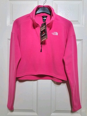 The North Face Fleece Polartec 100 Glacier Crop Damengröße M pink 1/4-Reißverschluss neu mit Etikett