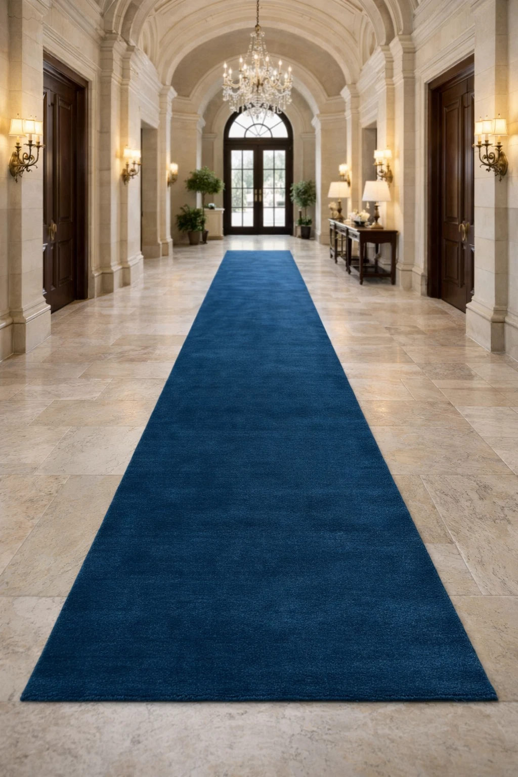 Hand Tufted Wool Runner Rug Blue Modern Hallway Carpet Handmade Floor Runner
Opens in a new window o