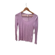 NWT Banana Republic Lilac Long Sleeve silky top