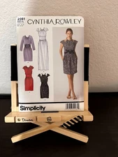 Simplicity 2281 Cynthia Rowley Sewing Pattern Dress Misses 4–12 UNCUT
