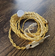 MOONDROP Autumn Moon Gold Plated OCC Copper Pro Earphone Upgrade Cable 3.5mm