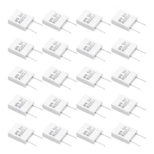 20 Pcs Ceramic Resistors, 5W 0.022 Ohm 5% Non-inductive Cement Ceramic Resistor