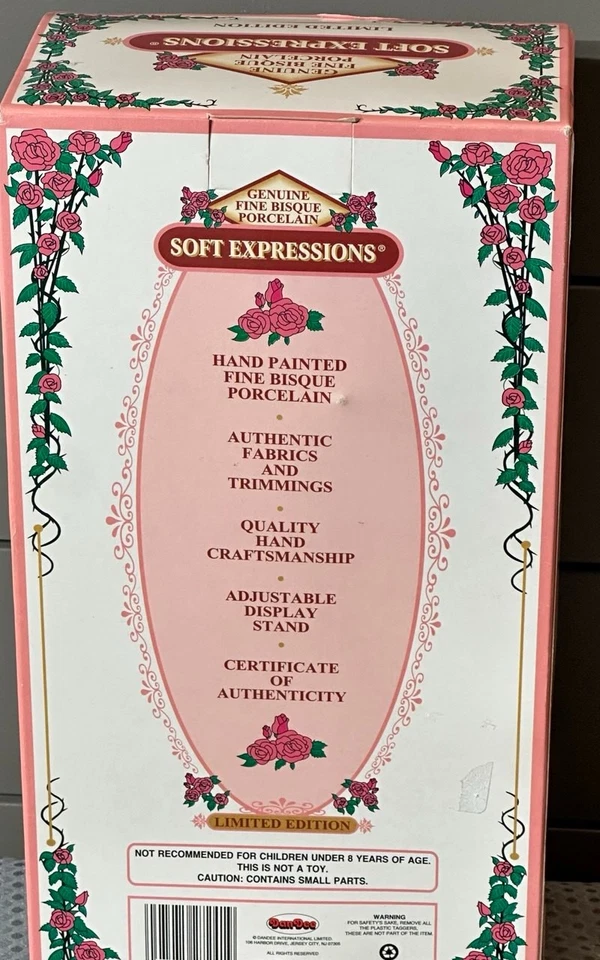 Soft Expressions Limited edition Bisque Porcelain Doll 13'' - Image 2 of 2