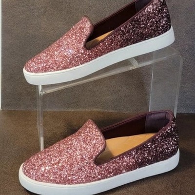 Birdies Special Edition ''The Swift'' Pink Rose Sparkle Slip On Sneakers NWOB