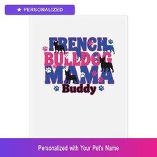 Custom French Bulldog Frenchie Magnet Personalized Pet Name Easter Gift