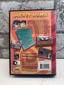 Mickey Mania: The Timeless Adventures Of Mickey Mouse SEGA Genesis CIB COMPLETE