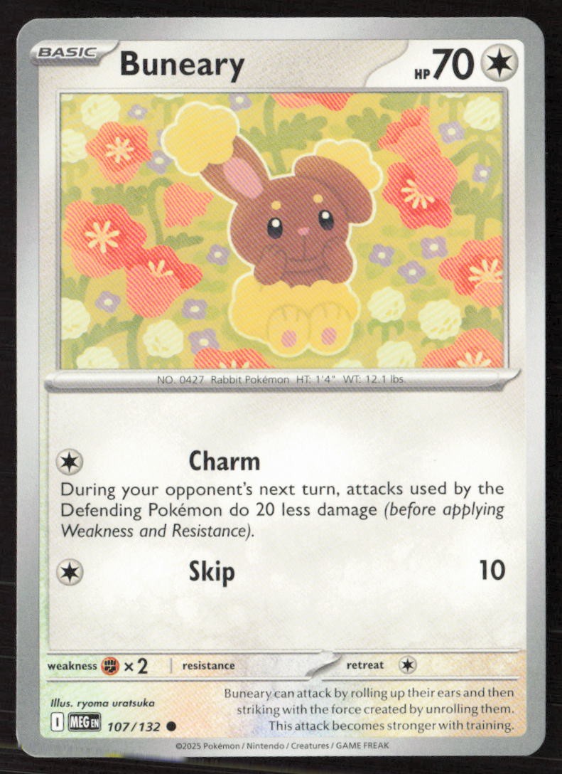 Buneary #107/132 Common ME01: Mega Evolution Pokemon