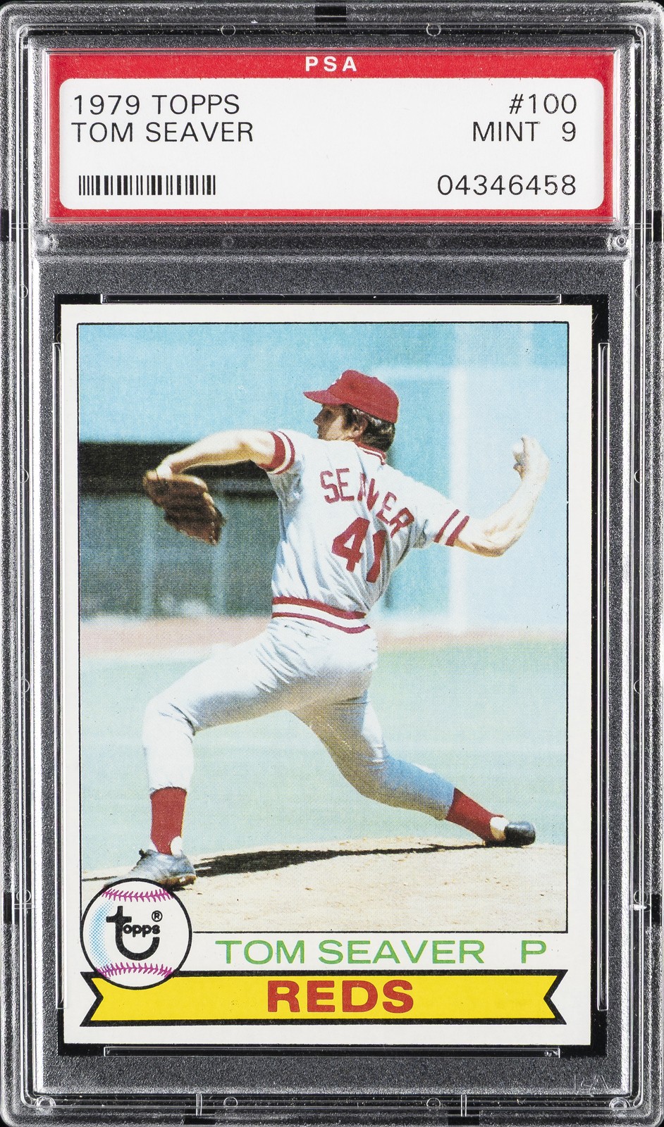 1979 TOPPS #100 TOM SEAVER PSA 9