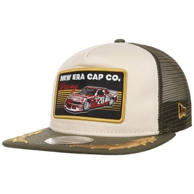 NEW ERA Racing Patch Flat Brim Trucker Cap Basecap Baseballcap Meshcap
